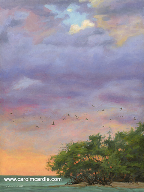 "Purple Dusk"  40" x 30" giclee print on stretched canvas